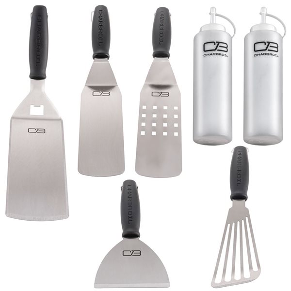Charbroil Stainless Steel Comfort Grip 7-Piece Tool Set