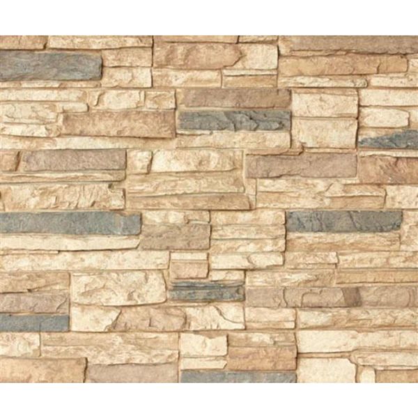 FOAMCORE Mondrian Urban Stone Wall Panel - 36 x 24 x 1.5-in