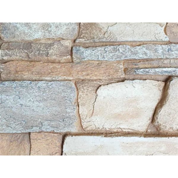 FOAMCORE Hudson Country Stone Wall Panel - 48 x 12 x 1.5-in