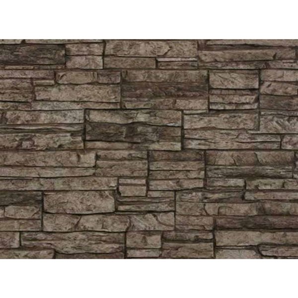 FOAMCORE Canyon Stacked Stone Wall Panel - 36 x 24 x 1.5-in