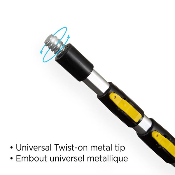 Conglom TITAN 16.4-ft Extendable Multipurpose Aluminum Pole w/ Metal Twist-on Tip