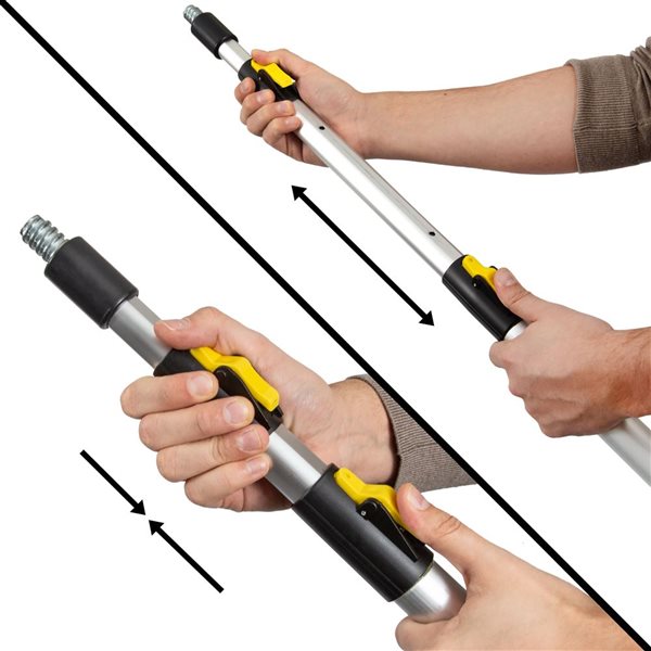 Conglom TITAN 16.4-ft Extendable Multipurpose Aluminum Pole w/ Metal Twist-on Tip