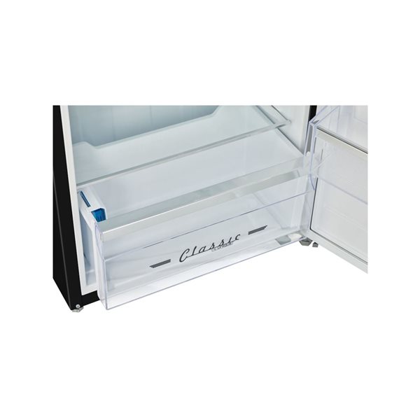 Unique Appliances Classic Retro 7.5-ft³ Refrigerator w/ Top Mount Freezer - Matte Black