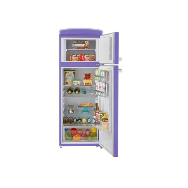 Unique Appliances Classic Retro 7.5-ft³ Refrigerator w/ Top Mount Freezer - Violet