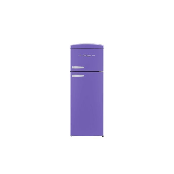 Unique Appliances Classic Retro 7.5-ft³ Refrigerator w/ Top Mount Freezer - Violet