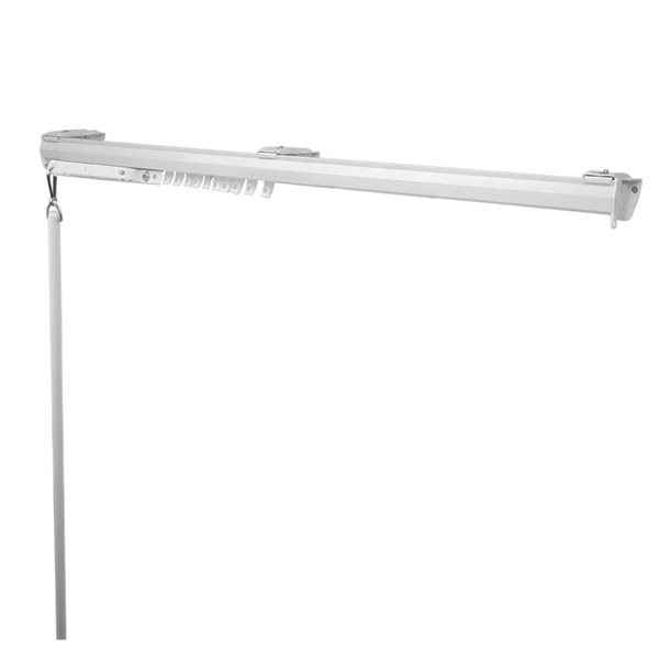 Rod Desyne Baton Drawn Traverse Curtain Rod 66-120-in - White