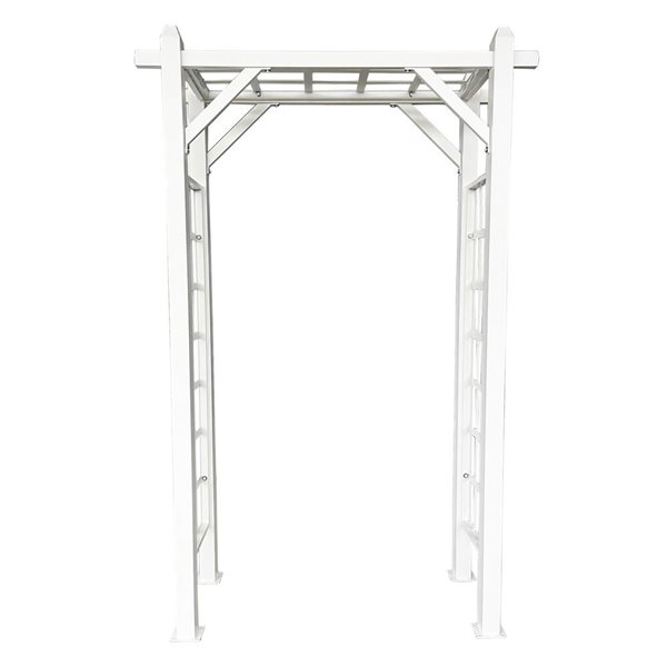 Oakland Living 4.27-ft x 82.7-in White Modern Aluminum Garden Arbor Arch