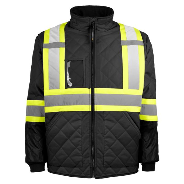 Terra Large Black Polyester Freezer Jacket