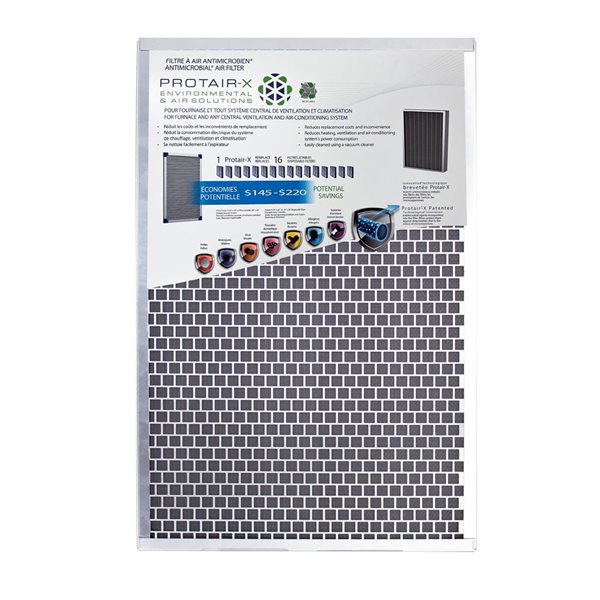 Mike Holmes DISTINCTAIR 20x20x1 Long Lasting Washable, Antibacterial Filter, Captures + Eliminates Bacteria