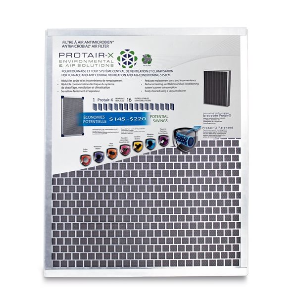 Mike Holmes DISTINCTAIR 20x24x1 Long Lasting Washable, Antibacterial Filter, Captures + Eliminates Bacteria