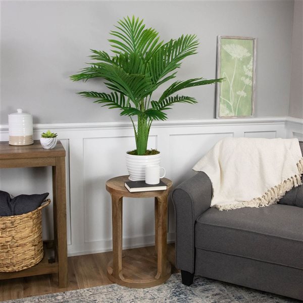 Northlight 36-in Artificial Areca Palm Tree - Textured Lined Pot