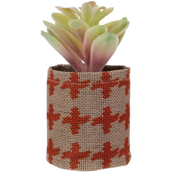Northlight 4.75-in Artificial Pastel Succulent - Burlap Bag