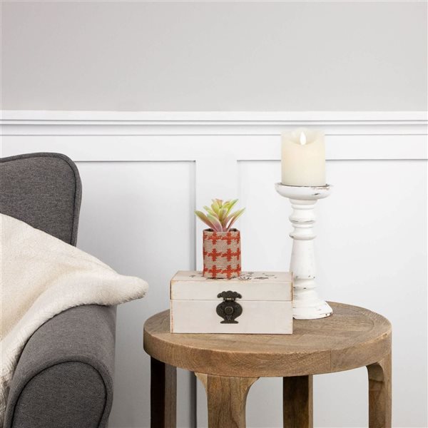 Northlight 4.75-in Artificial Pastel Succulent - Burlap Bag