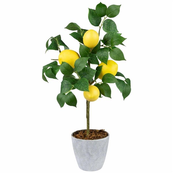 Northlight 20-in Artificial Potted Mini Lemon Tabletop Tree