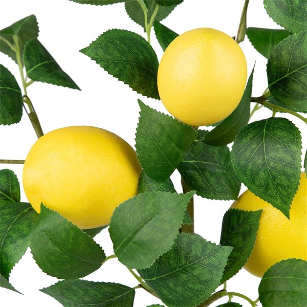 Northlight 20-in Artificial Potted Mini Lemon Tabletop Tree