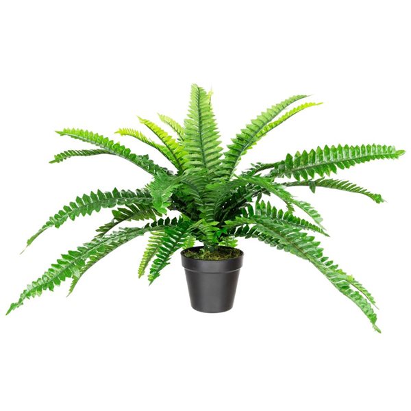 Northlight 17.5-in Potted Artificial Tall Green Boston Fern Plant