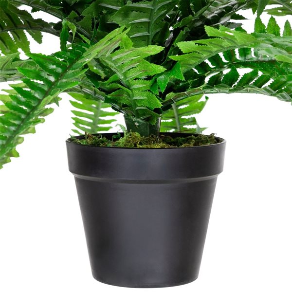 Northlight 17.5-in Potted Artificial Tall Green Boston Fern Plant