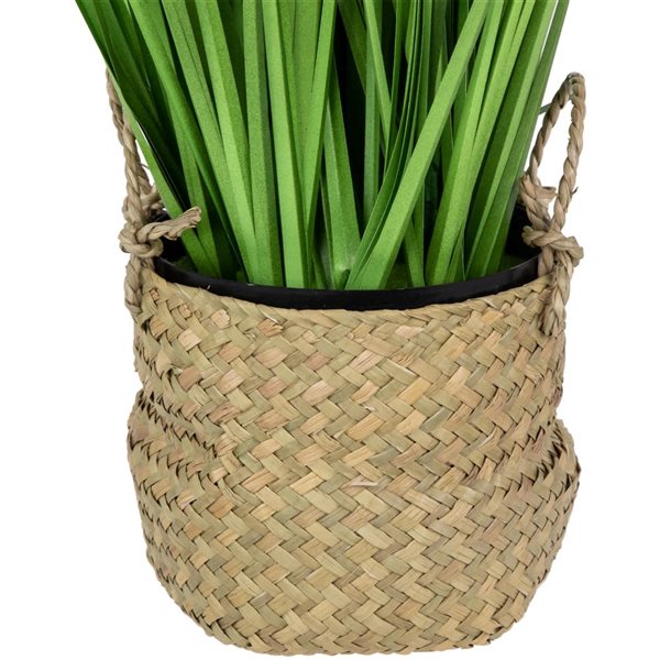 Northlight 28-in Artificial Onion Grass Plant - Basket