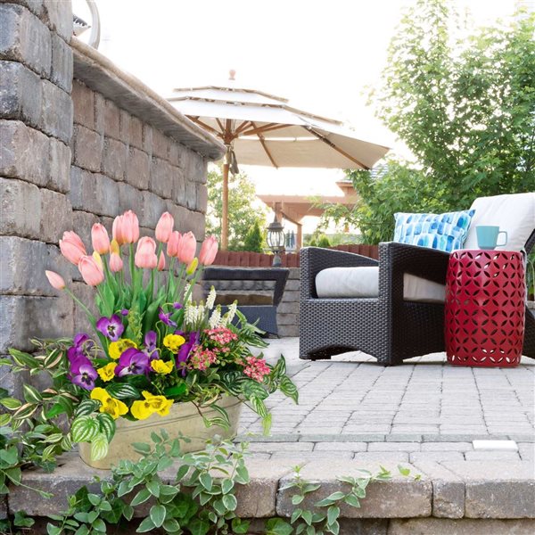 Northlight 18-in 6-Pc Real Touch Pink Artificial Tulip Floral Bundles