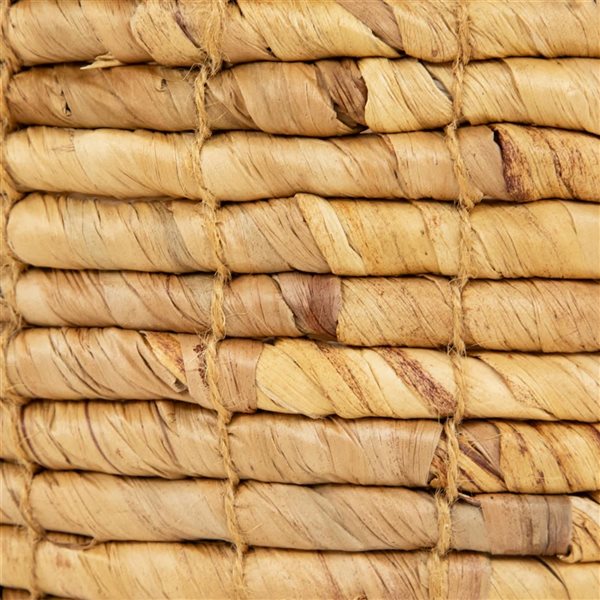 Northlight 13.75-in 3-Pc Bisque Woven Round Water Hyacinth Storage Baskets