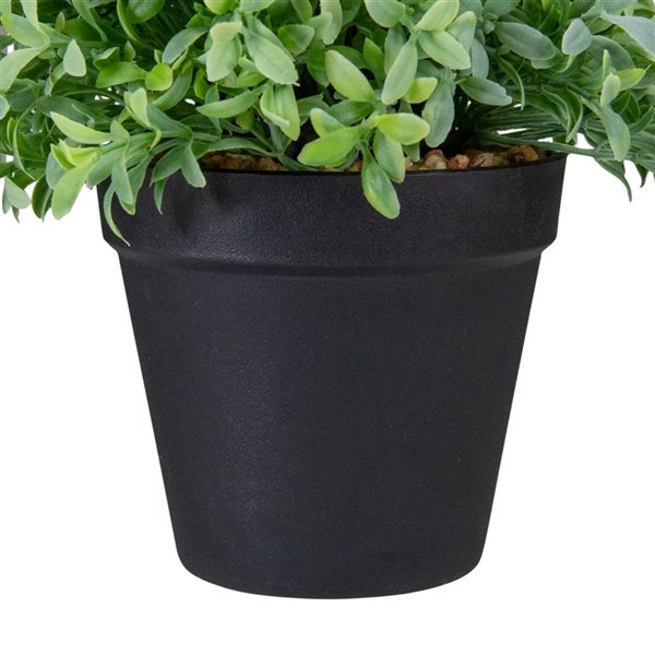 Northlight 7.5-in Potted Green Artificial Boxwood Plant