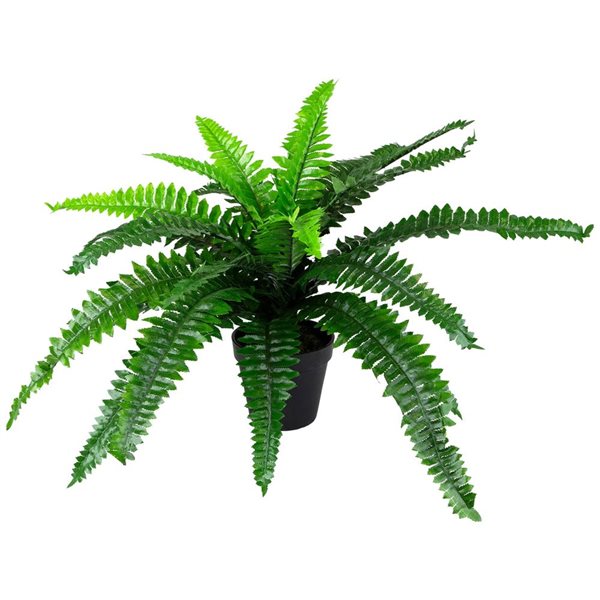 Northlight 17.5-in Potted Artificial Green Boston Fern Plant