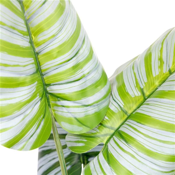 Northlight 4-ft Potted Two-Tone Green Calathea Artificial Floor Plant