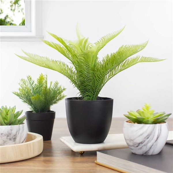 Northlight 12-in Potted Green Artificial Pinus Plant