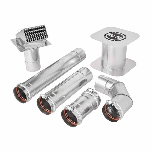 Onsen 14L 3.7-GPM 100K-BTU Indoor Tankless Water Heater Natural Gas with 3-in Vent System & Service Valve Kit