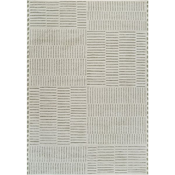 Rug Branch Domus 5-ft x 8-ft Abstract Polypropylene Residential Indoor Area Rug - Green