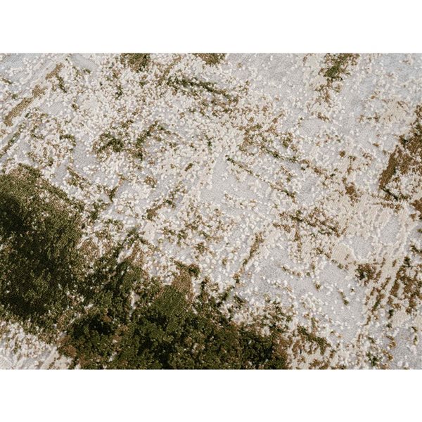 Rug Branch Vogue 2-ft x 4-ft Abstract Polypropylene Residential Indoor Doormat - Green