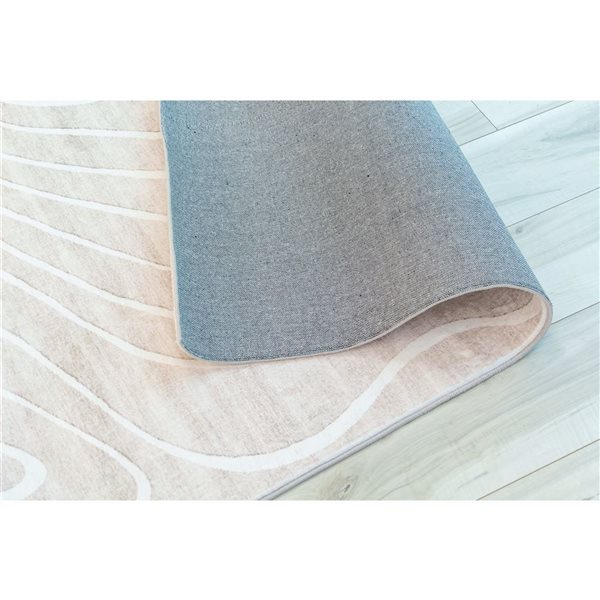 Rug Branch Eclipse 8-ft x 11-ft Abstract Polyester Residential Indoor Area Rug - Beige