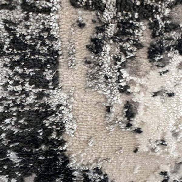 Rug Branch Atlas 7-ft x 10-ft Abstract Polyester Residential Indoor Area Rug - Grey