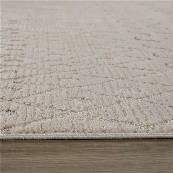 Rug Branch Astra 8-ft x 11-ft Abstract Polyester Residential Indoor Area Rug - Beige