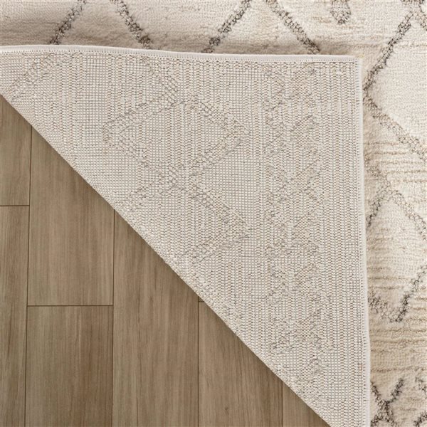 Rug Branch Astra 8-ft x 11-ft Abstract Polyester Residential Indoor Area Rug - Beige