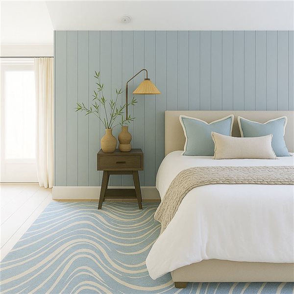 Rug Branch Nomad 5-ft x 8-ft Abstract Polypropylene Residential Indoor Area Rug - Blue