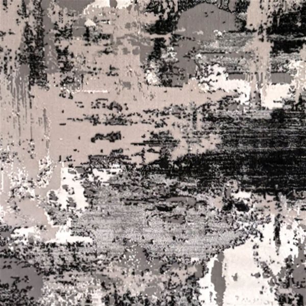 Rug Branch Atlas 4-ft x 6-ft Abstract Polyester Residential Indoor Area Rug - Grey