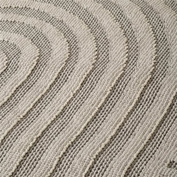 Rug Branch Hogar 5-ft x 8-ft Abstract Rectangle Polypropylene Residential Indoor Area Rug - Grey