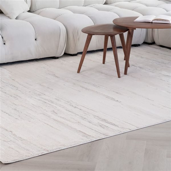 Rug Branch Astra 5-ft x 8-ft Geometric Polyester Residential Indoor Area Rug - Beige