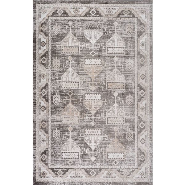 Rug Branch Cadence 5 x 8-ft Abstract Modern Area Rug - Brown