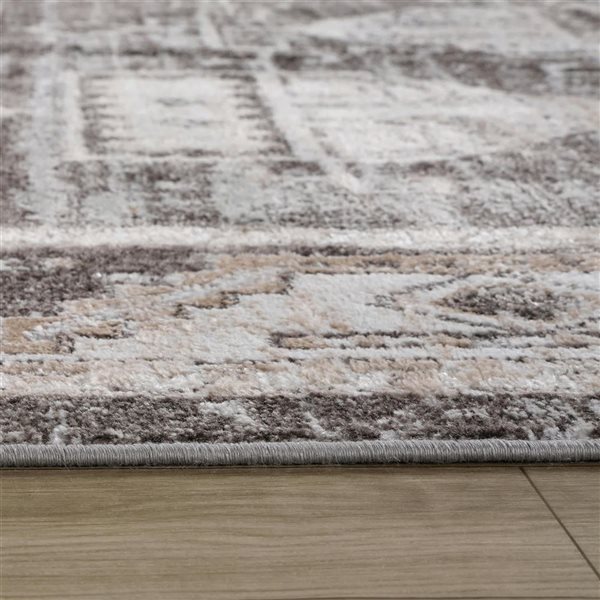 Rug Branch Cadence 5 x 8-ft Abstract Modern Area Rug - Brown