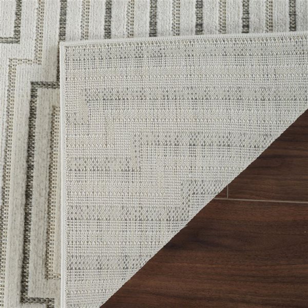 Rug Branch Maise 2 x 10-ft Abstract Modern Runner Rug - Off-White