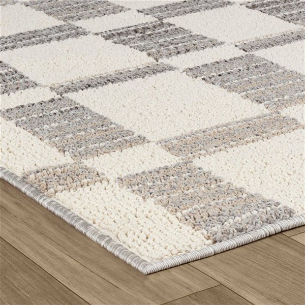 Rug Branch Jules 4 x 6 Geometric Modern Area Rug - Grey