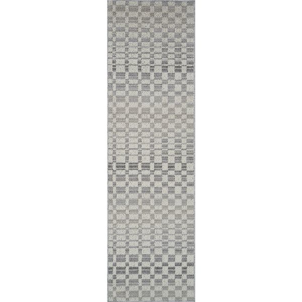 Rug Branch Jules 2 x 8-ft Geometric Runner Rug - Grey