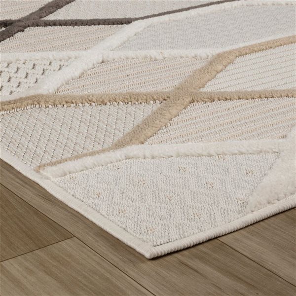 Rug Branch Maison 5 x 8-ft Abstract Modern Area Rug - Off-White