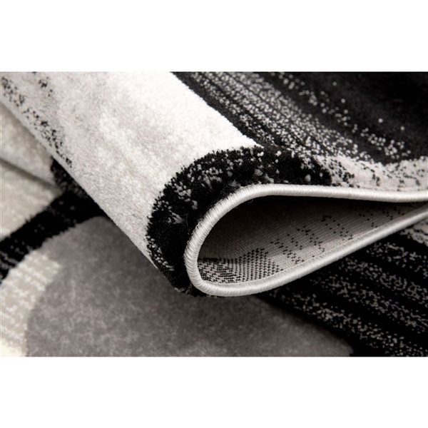 Rug Branch Montage 3 x 10-ft Geometric Modern Runner Rug - Grey