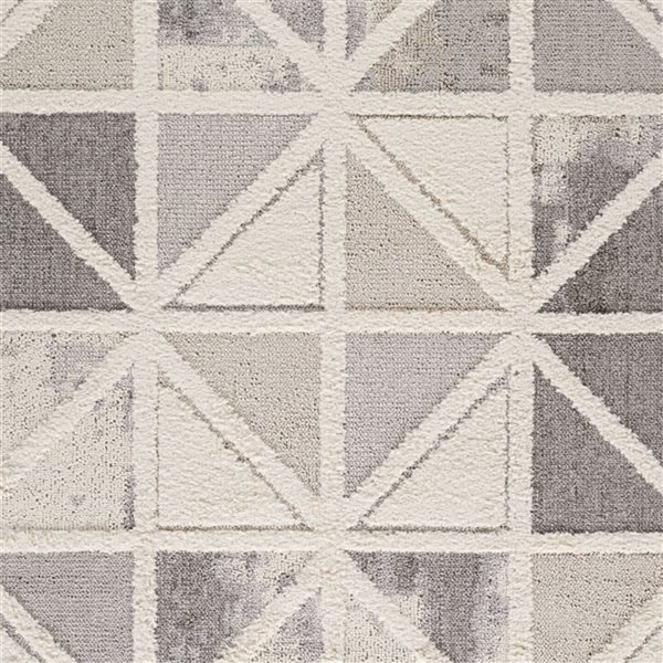 Rug Branch Nimbus 2 x 8-ft Geometric Modern Runner Rug - Off-White