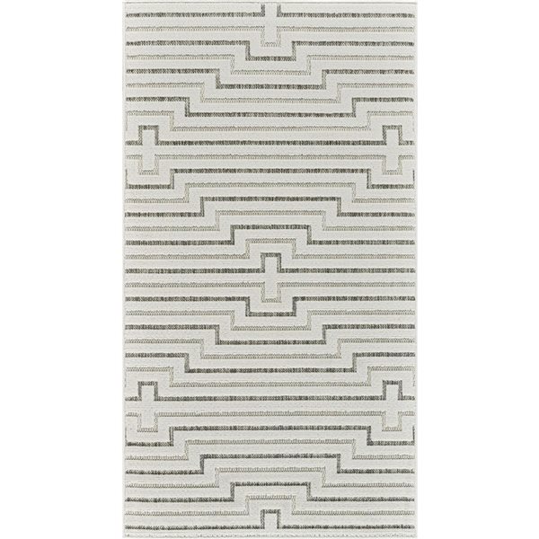 Front Facing Rug Rug Branch Maise 3 x 5-ft Abstract Modern Area Rug - Off-White ...