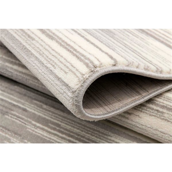 Rug Branch Montage 2 x 10-ft Abstract Modern Runner Rug - Black