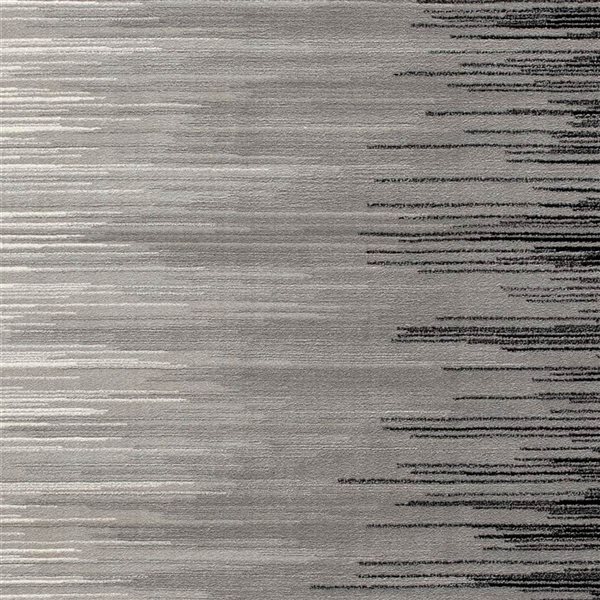 Rug Branch Montage 2 x 10-ft Abstract Modern Runner Rug - Black